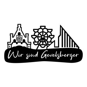 Gevelsberg Autoaufkleber - Farbe schwarz