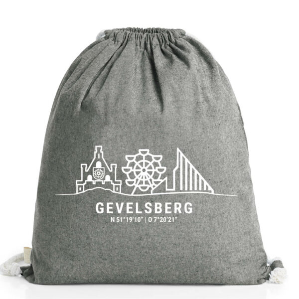 Stoff-Rucksack dunkelgrau